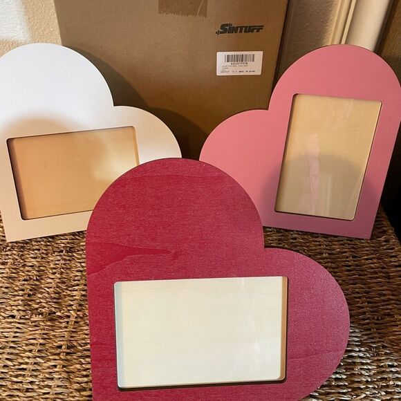 Sintuff Heart Wooden Picture Frames set of 3 - Picture 8 of 14